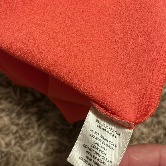 Coral Pink Romper with Scalloped Details | Pink Romper | Romper | Girly | Pink - Picture 12 of 12